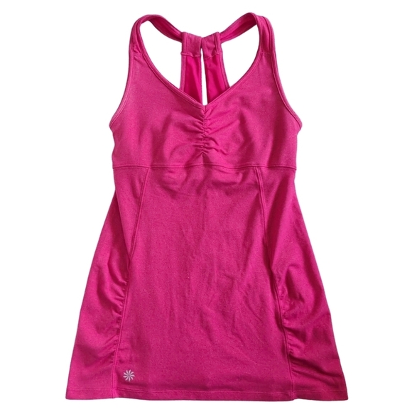 Athleta Tops - Athleta Pink Tree of Life Tunic Tank Top Sprint Red Heather 61325 Women's XS